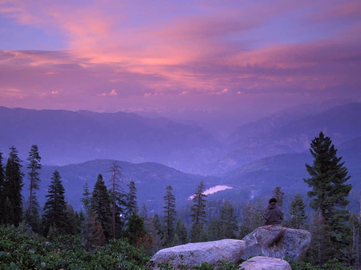 yosemite sequoia itinerary Panoramic Point Overlook Sunset In Kings Canyon National Park