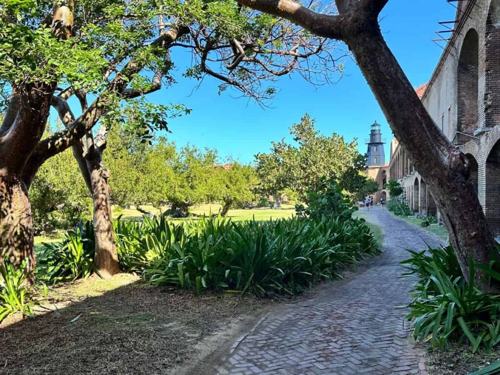 Dry Tortugas National Park Fort Jefferson Courtyard In December