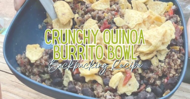 Crunchy Quinoa Burrito Bowl Backpacking Recipe